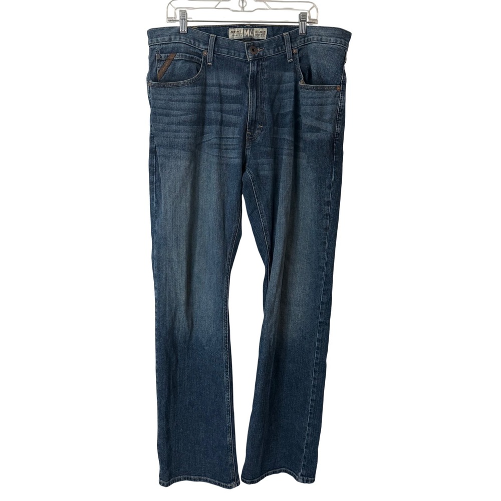 Ariat Mens Jeans 36x36 Blue M4 Relaxed Boot Cut Kilroy Stretch 10022676 Western